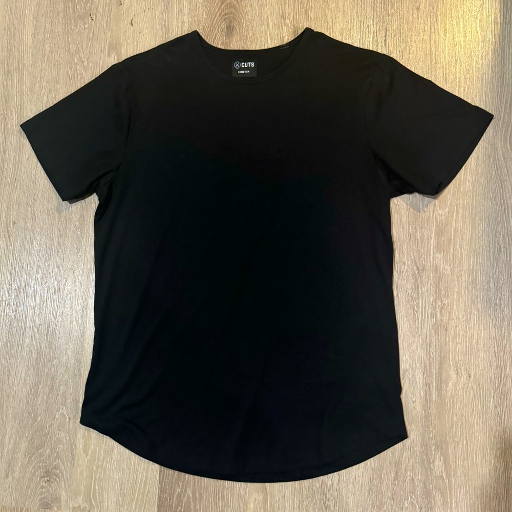 Cuts Clothing Black Short Sleeve Tee
